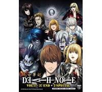 DVD DEATH NOTE Vol.1-37 END + 2 Special English Doppiato All Region SPEDIZION...