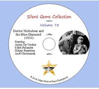 DVD "Doctor Nicholson E Il Diamante Blu" (1913) Classico Dramma Danese Muto