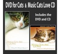 DVD For Cats + Music Cats Love CD: DVD/CD SET (While You Are Gone) Cat Music Cat DVD