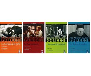 Dvd GOLDONI La Locandiera, La Bottega Del Caffe', I Due Gemelli Veneziani Todero
