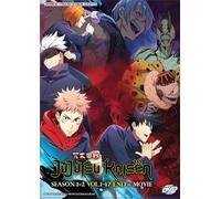 DVD JUJUTSU KAISEN stagione 1+2 vol. 1-47END + Film Inglese Dub All Region SP...