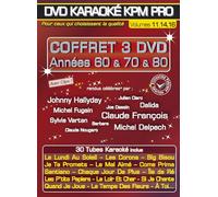 DVD Karaoké KPM Pro - Coffret 3 DVD : Années 60 & 70 & 80