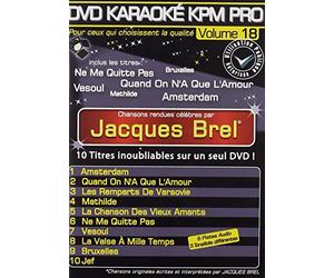 DVD Karaoké KPM Pro Vol. 18 ''Jacques Brel''