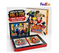 DVD - Naruto Collezione Completa Episodio 1 - 720 Taglio + 11 Film Inglese