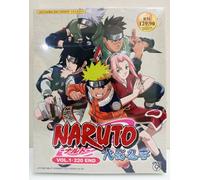 DVD NARUTO Vol. 1-220 FINE INGLESE DOPPIATO TUTTE LE REGIONI SPEDIZIONE GRATUITA