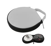 DVD - portafoglio di stoccaggio della capacità a 20 disco, busta organizzatore con zip compatta | Borsa di viaggio rotondo per supporti ottici, guscio duro portatile resistente, contenitore p