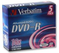 Dvd-R 16 Velocità X5 Gioiello Custodia Vuoto Media E Memoria Ottico - CJ56046