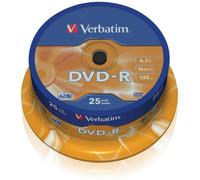 DVD-R 4.7GB 16x 25 pack spindle Matt Silver Verbatim ICA-DVD-MENO25