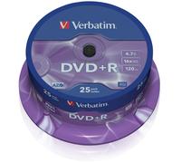DVD+R 4.7GB 16x 25 pack spindle Matt Silver Verbatim ICA-DVD-PIU25
