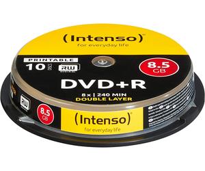 DVD + R 8.5GB DL Print.10 Cake Box Double - Confezione Da 10