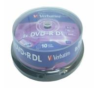 DVD-R double layer 8,5GB 8x colore argento confezione 10 pezzi supporto dati vid