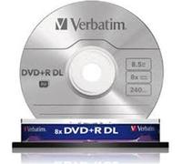DVD+R double layer Verbatim, senza custodia 8.5Gb, 240min, 8x.