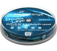 25 MediaRange DVD Vergine Doppio Strato 8.5 GB DVD+R 8x Casella Doppio Layer