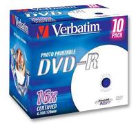 Dvd-R Stampabile Gioiello Custodia 16X 10 Confezione Vuoto Media E Memory Vista