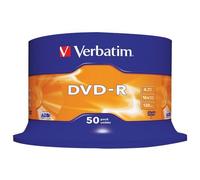 50 DVD-R VERBATIM 16X 4.7 GB SUPPORTI vergini Advanced Azo MATT SILVER 43548