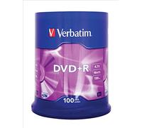 DVD+R Verbatim 16x Speed, confezione da 100