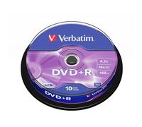 DVD+R Verbatim Matt Silver 4,7GB 16x 10 Pezzi Eje