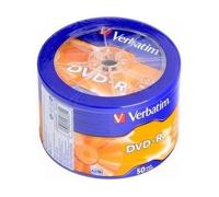 DVD-R Verbatim Vergini 16x 4,7GB 120min Confezione da 50 Pezzi