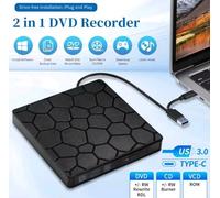 DVD/RW ESTERNO EXTERNAL USB 3.0 TYPE-C MASTERIZZATORE DVD-CD UNITÀ OTTICA