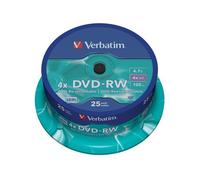 DVD-RW Verbatim 4.7 GB in confezione da 25 dvd-rw - 43639