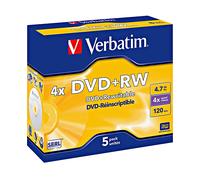 DVD-RW VERBATIM custodia, 4X, Custodia