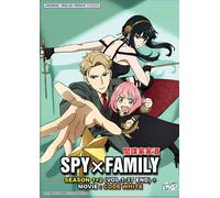 DVD SPY x FAMILY Stagione 1+2 Vol.1-37 FINE+FILM: CODICE BIANCO doppiato in i...