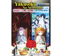 DVD The Promised Neverland Stagione 1+2 Vol.1-23 FINE+Live Action Movie Engli...