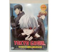 DVD Tokyo Ghoul Vol.1-49END+2OVA+Live Action Movie ENG DUB All Region SPEDIZI...