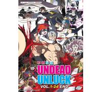 DVD UNDEAD UNLUCK Vol.1-24 FINE inglese doppiato tutte le regioni SPEDIZIONE ...