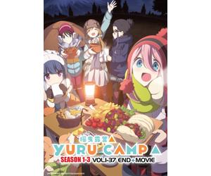 DVD YURU CAMP△ Laid-Back Camp Stagione 1-3 Vol.1-37END + Film Eng Doppiato Al...