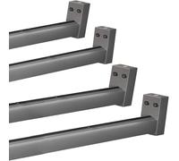 dvegGEE Asta appendiabiti, barra appendiabiti personalizzata da 4 pezzi for appendere i vestiti, asta tagliabile(40in/101.6cm)