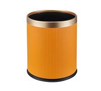 dvegGEE Pattumiera, cestino for la carta semplice, doppio coperchio, di grandi dimensioni, for interni, stile Phnom Penh(Orange,15l)