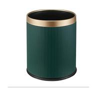 dvegGEE Pattumiera, cestino for la carta semplice, doppio coperchio, di grandi dimensioni, for interni, stile Phnom Penh(Green,15l)