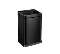 dvegGEE Pattumiera, cestino for la carta straccia in acciaio inossidabile for cucina, bagno e ufficio, for uso domestico o in ufficio(Black 25L)