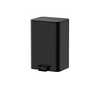 dvegGEE Pattumiera, cestino for la carta straccia in acciaio inossidabile for soggiorno, camera da letto, ufficio, con coperchio(Black,12l)
