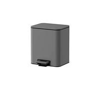 dvegGEE Pattumiera, cestino for la carta straccia in acciaio inossidabile for soggiorno, camera da letto, ufficio, con coperchio(Gris,8l)