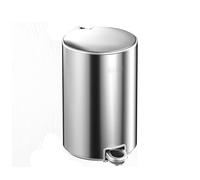 dvegGEE Pattumiera in acciaio inossidabile for cucina, bagno, camera da letto, for uso domestico o in ufficio.(Silver,15l)
