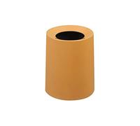 dvegGEE Pattumiera, Pattumiera da 12 litri for uso domestico, camera da letto, WC, Cestino for la carta a doppio secchio(Orange)