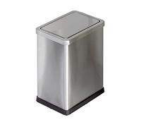 dvegGEE Pattumiera, pattumiera da cucina in acciaio inossidabile con coperchio, grande capacità, for soggiorno, camera da letto(15L)