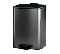 dvegGEE Pattumiera, pattumiera in acciaio inox ispessito con secchio interno e coperchio a chiusura ammortizzata(Black,7L)