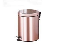 dvegGEE Pattumiera, pattumiera rotonda for interni con coperchio stampato, cestino for la carta straccia da ufficio o camera da letto(Pink)