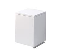 dvegGEE Pattumiera, semplice pattumiera di grande capacità for uso domestico, quadrata, for interni, ufficio e camera da letto(White)