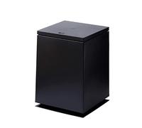 dvegGEE Pattumiera, semplice pattumiera di grande capacità for uso domestico, quadrata, for interni, ufficio e camera da letto(Black)