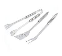 dvegGEE Regali for Uomo, Set di 3 Utensili da Cucina in Acciaio Inossidabile for griglia - Accessori for Barbecue Portatili