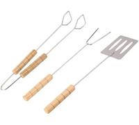 dvegGEE Regali for Uomo, Set di 3 Utensili for Barbecue: forchetta, Pinza, Pinza e spatola.