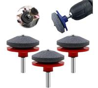 DVERFSWEV-GH Affilatrice for Lame smussate di Tosaerba, Premium for Qualsiasi Trapano Elettrico Manuale e Attrezzi da Giardino(Red,3pcs)