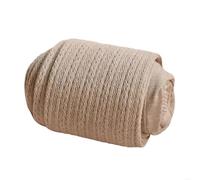 DVERFSWEV-GH Collant Termici in Maglia a trecce for Donna, Leggings Invernali in Cotone Spesso, Collant ad Alta Elasticità(Oatmeal Rice)