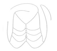 DVERFSWEV-GH Gioielli di Lusso for Il Corpo - Le Catene for Il Corpo Possono Essere sovrapposte e abbinate, Gioielli for Bikini Perfetti Come Regalo for lei(White)