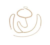 DVERFSWEV-GH Gioielli di Lusso for Il Corpo - Le Catene for Il Corpo Possono Essere sovrapposte e abbinate, Gioielli for Bikini Perfetti Come Regalo for lei(Golden)