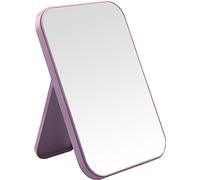 DVHOK 20,3 cm Specchio per il Trucco da Scrivania, Specchio Portatile da Principessa, Specchio Quadrato a Doppio Uso da Appendere a Tavolo, Banco o Parete Viola